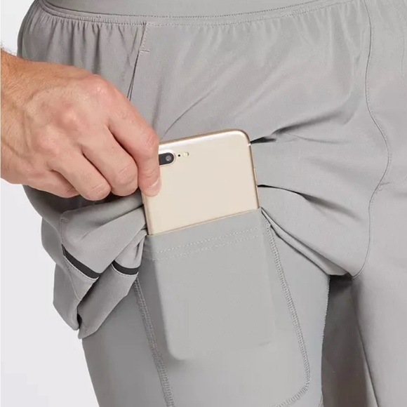 New VRST Men's Size 2XL XXL 7” Stealth 2-in-1 Short S Silver Shadow - Picture 5 of 7